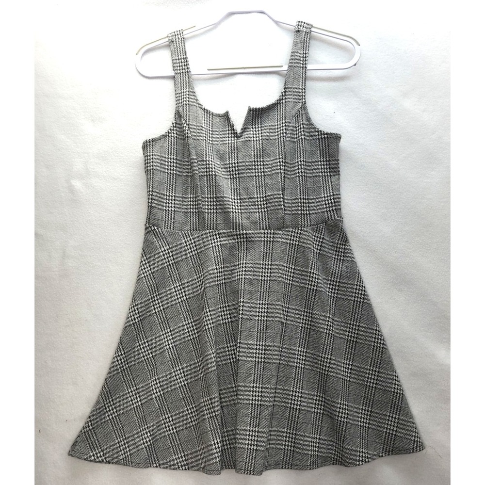 Aeropostale Houndstooth‎ Notch-Neck Fit & Flare Dress